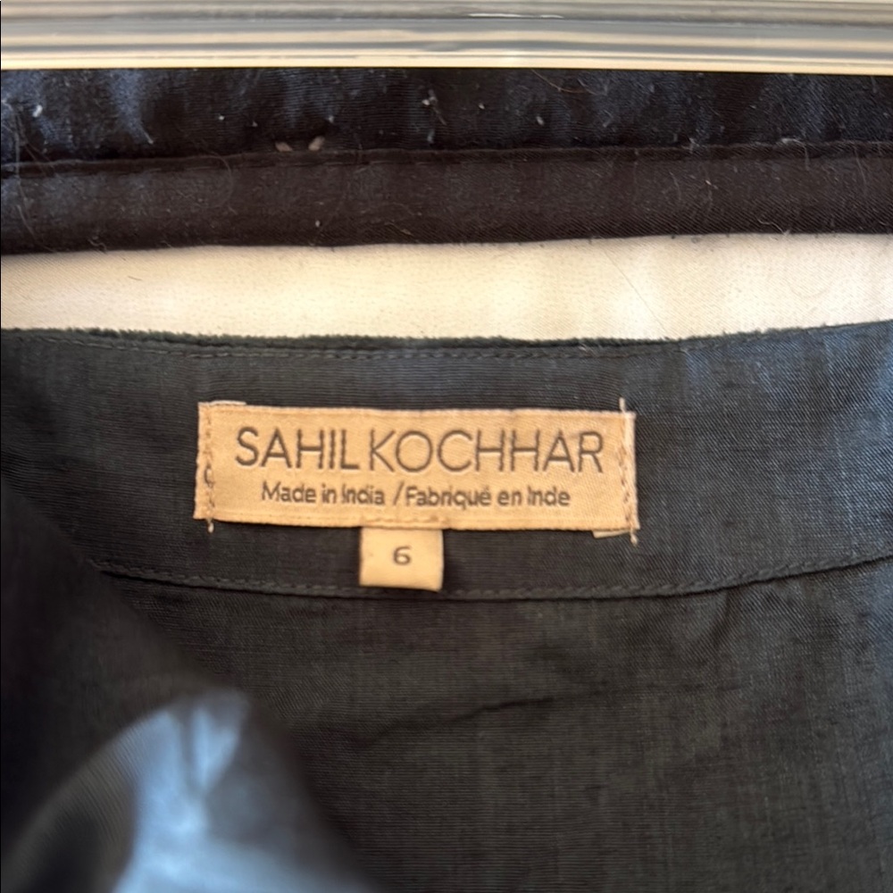 Floral Embroidered Black Skirt - Picture 3 of 5